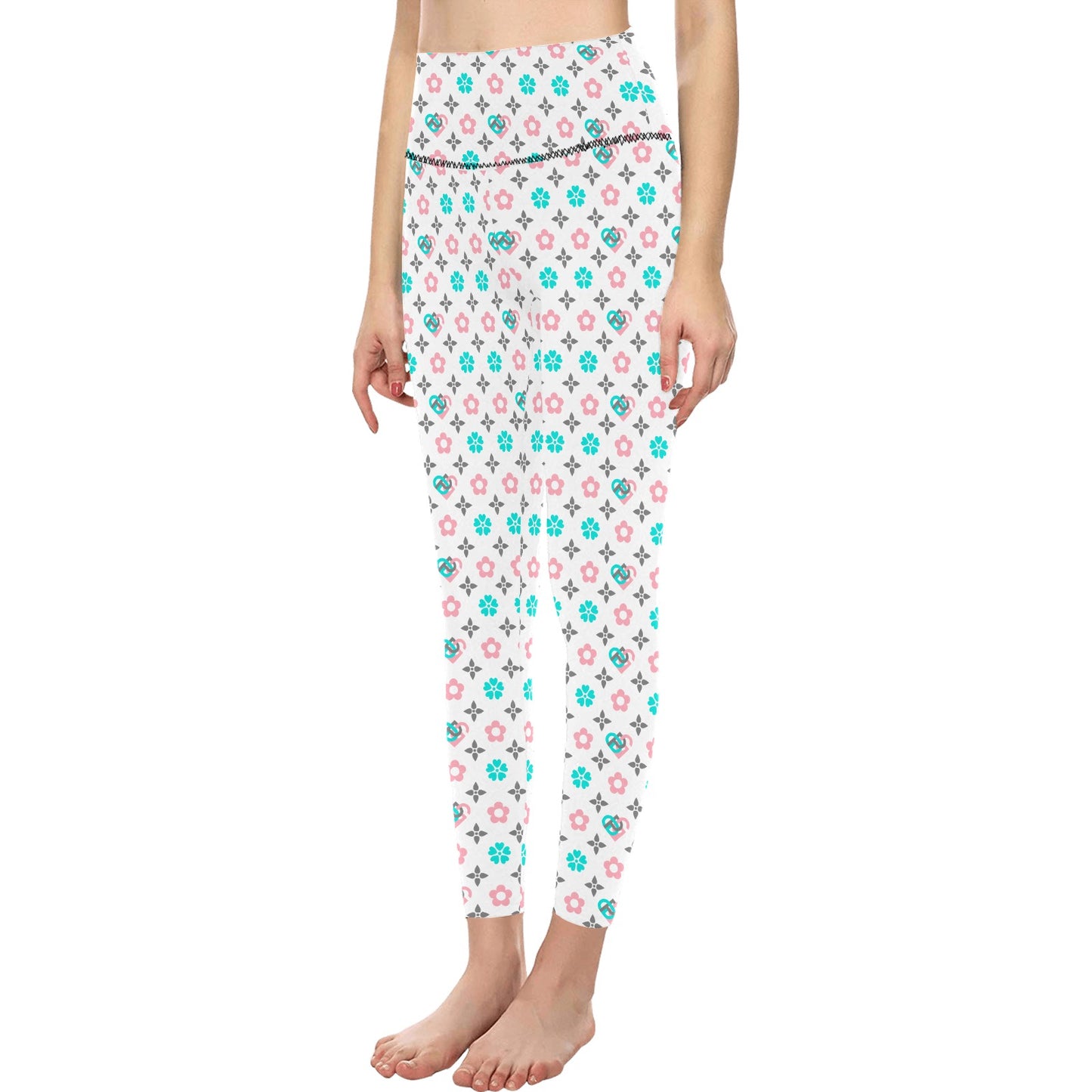 Women's High-Waisted Leggings (Model L36)