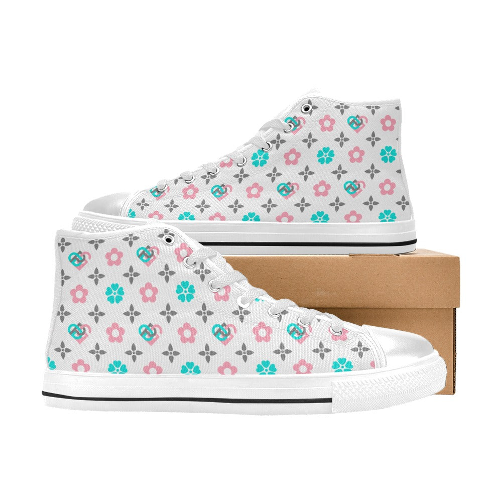 Ami High Top Canvas Kid's Shoes (Big Kid) (Model 017)
