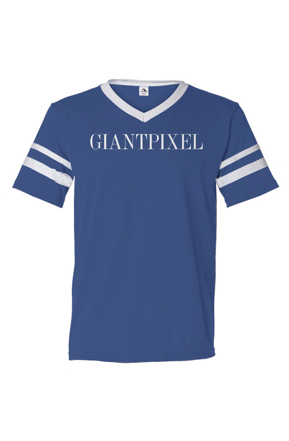 V-Neck Striped Sleeves Jersey