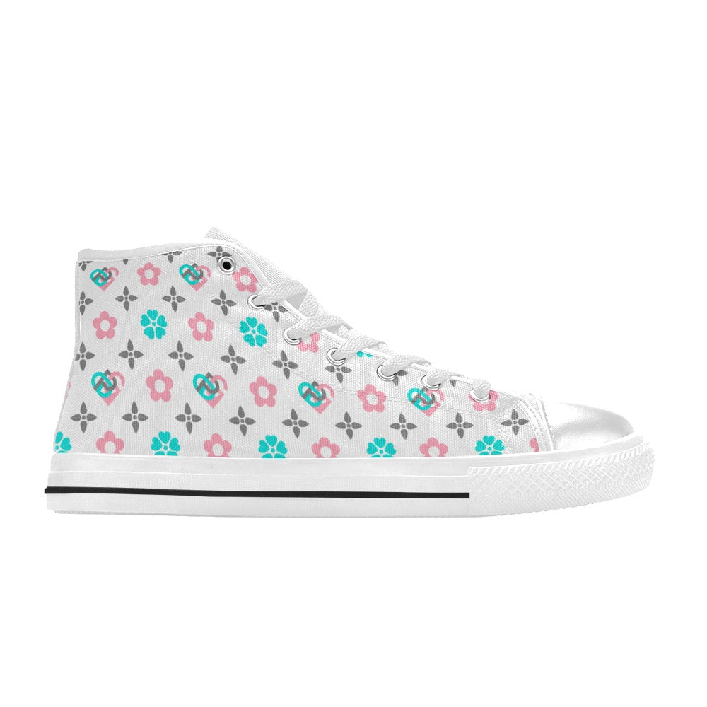 Ami High Top Canvas Kid's Shoes (Big Kid) (Model 017)