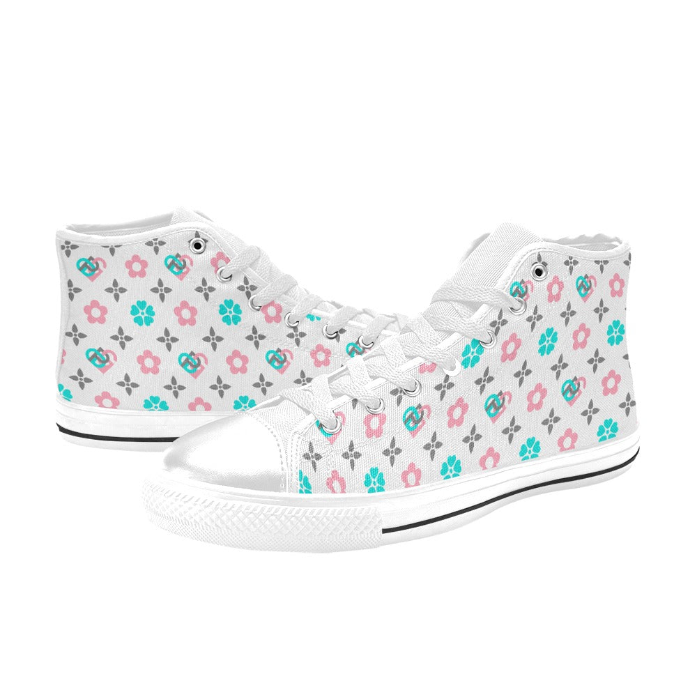 Ami High Top Canvas Kid's Shoes (Big Kid) (Model 017)