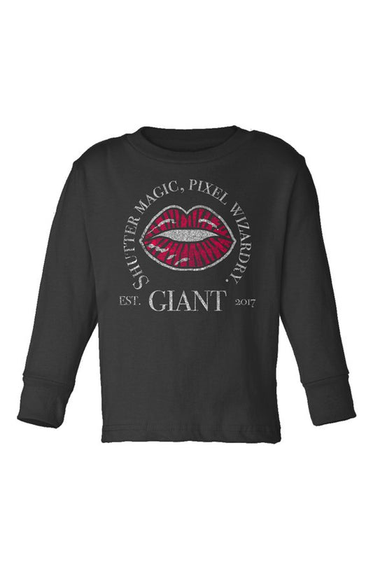 Kids Long Sleeve T-Shirt - Printed Lips