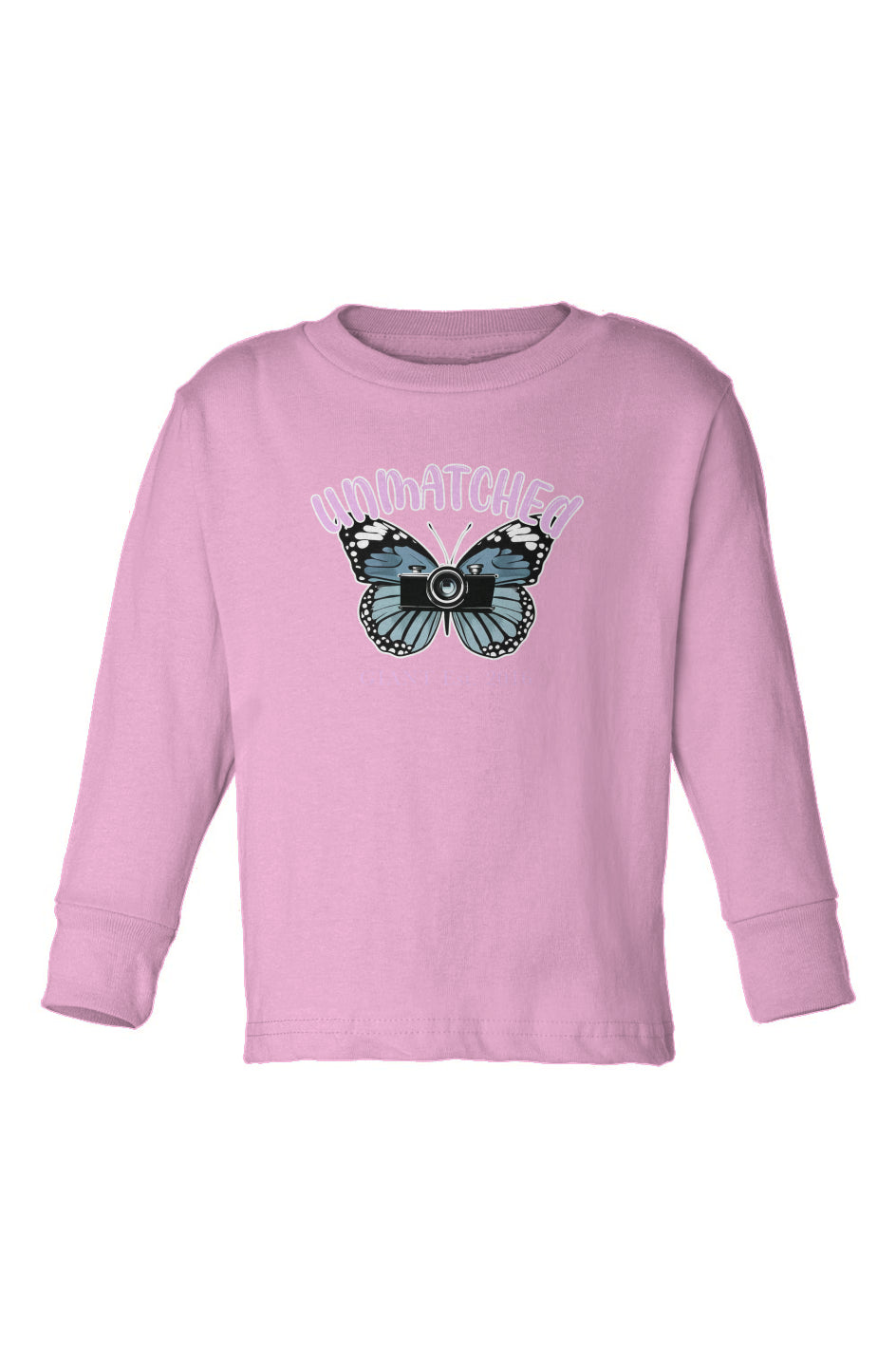 Kids Long Sleeve T-Shirt Unmatched Butterfly