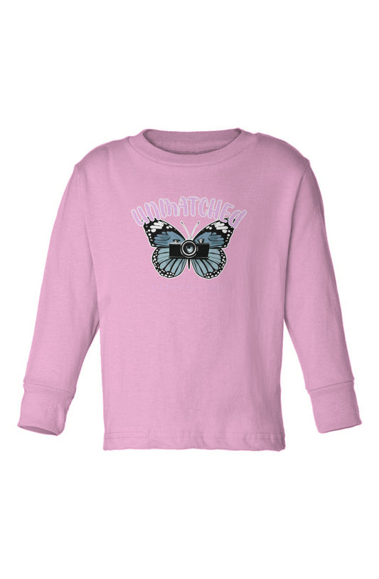Kids Long Sleeve T-Shirt Unmatched Butterfly