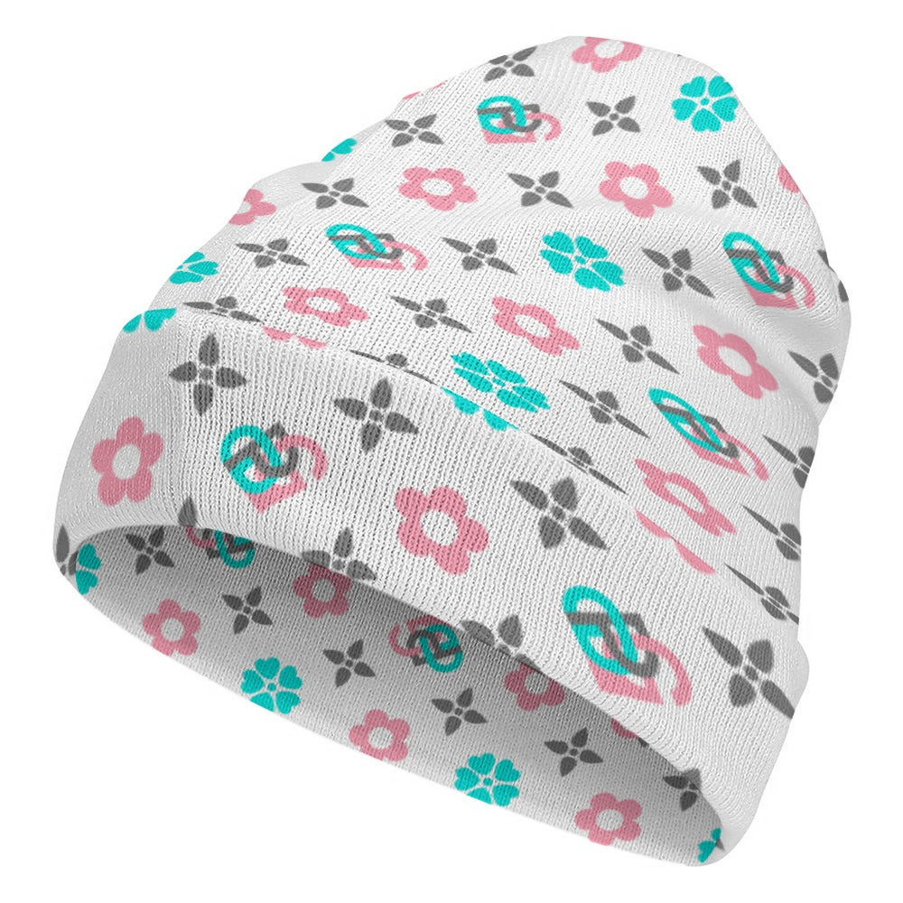 Full printed knitted hat