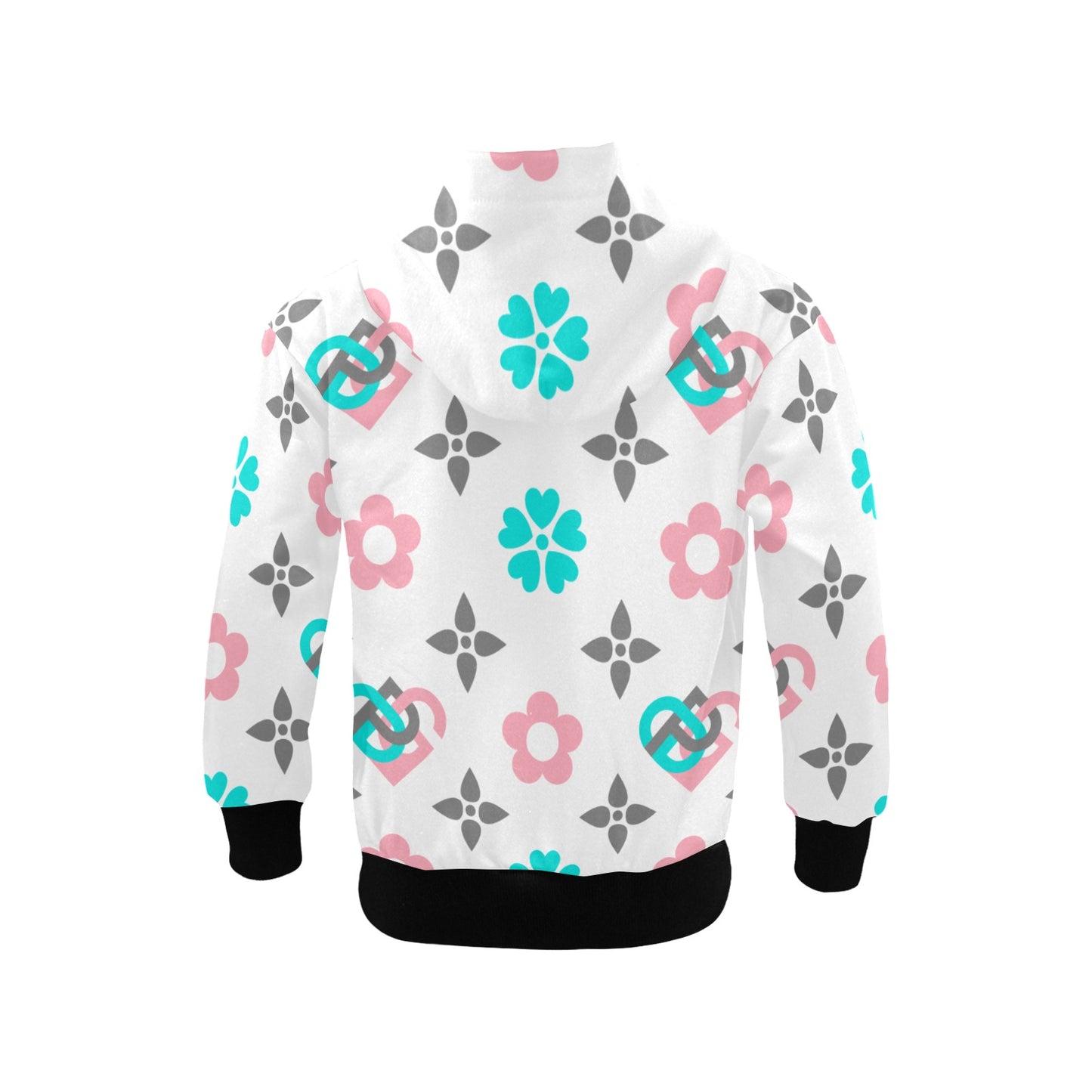 Sweater Big Girls' Zip Up Hoodie (H58)