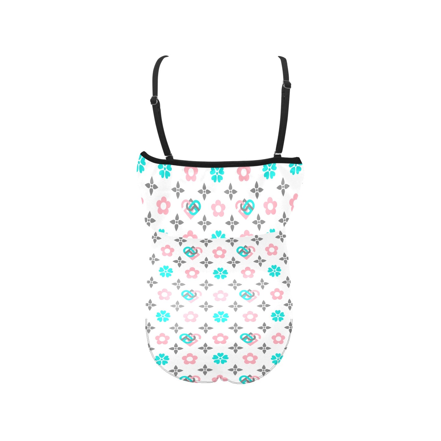 Kids' Spaghetti Strap Ruffle Swimsuit (S26)