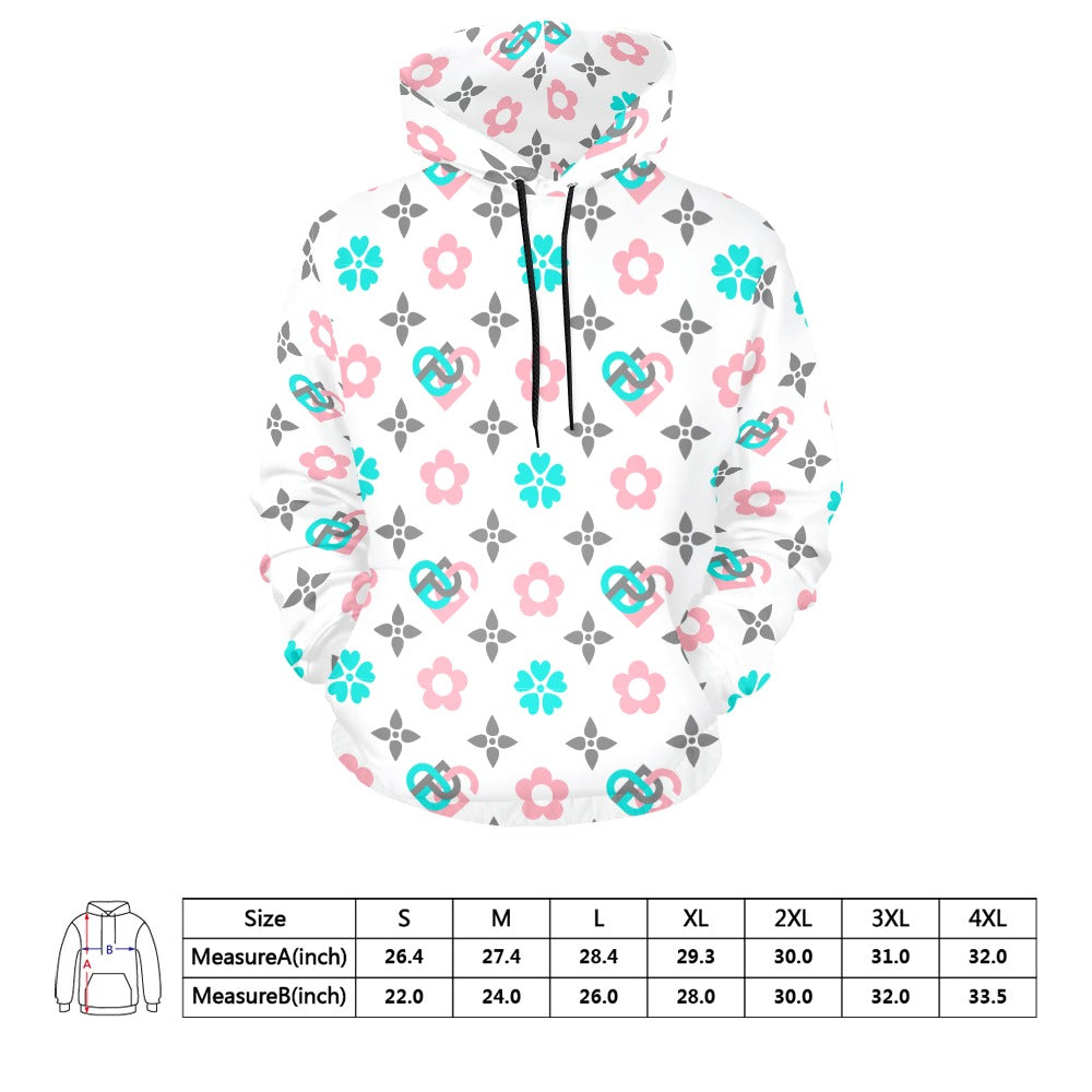 Men's All Over Print Hoodie (USA Size) (Model H13)